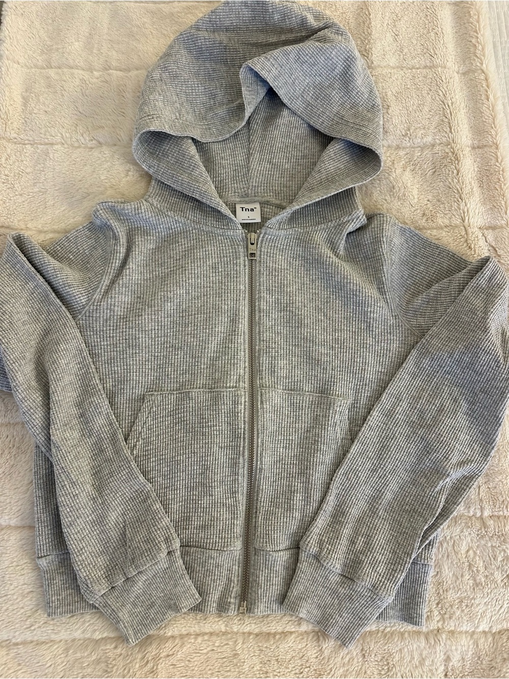 Cropped TNA Waffle Hoodie